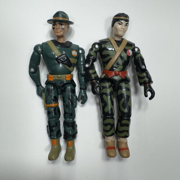 Vintage Action Force The Corps Whipsaw & Hiro Yamato action figure Lanard 1986 - Picture 1 of 5